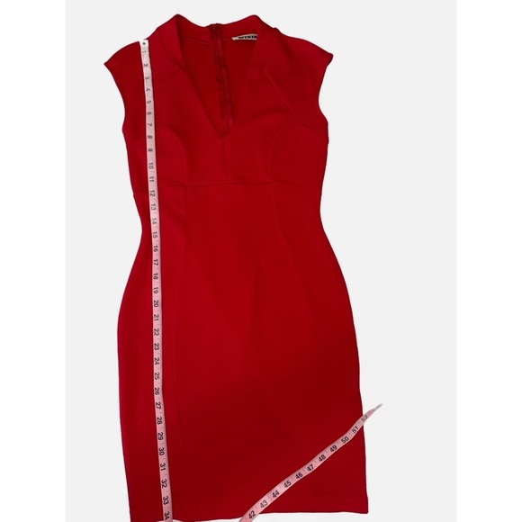Mystic- Red Sleeveless Dress Size Medium - Picture 7 of 8